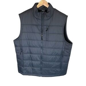 Solaris Quilted Insulated Vest Mens XL Gray Grey Water Wind Resistant Outdoor